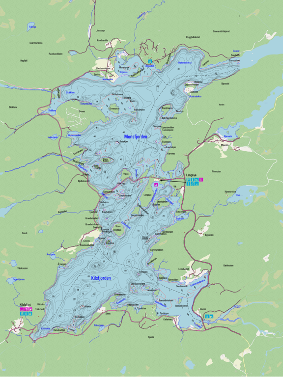 Vegår Dybdekart Vestfjorden